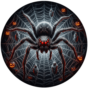 CAPA PAINEL REDONDO HALLOWEEN DIA DAS BRUXAS | TECIDO PREMIUM  | VÁRIOS MODELOS - 1.50X1.50M E 50X50CM