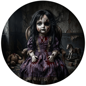 CAPA PAINEL REDONDO HALLOWEEN DIA DAS BRUXAS | TECIDO PREMIUM  | VÁRIOS MODELOS - 1.50X1.50M E 50X50CM
