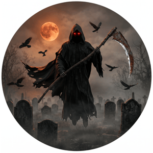CAPA PAINEL REDONDO HALLOWEEN DIA DAS BRUXAS | TECIDO PREMIUM  | VÁRIOS MODELOS - 1.50X1.50M E 50X50CM