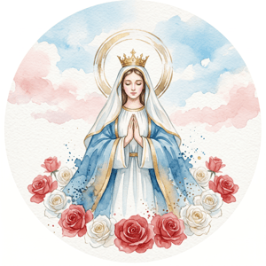 CAPA PAINEL REDONDO NOSSA SENHORA APARECIDA | TECIDO PREMIUM  | VÁRIOS MODELOS - 1.50X1.50M E 50X50CM