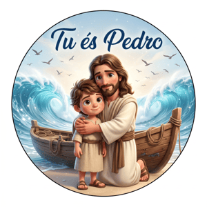 CAPA PAINEL REDONDO SÃO PEDRO E SÃO PAULO | TECIDO PREMIUM  | VÁRIOS MODELOS - 1.50X1.50M E 50X50CM