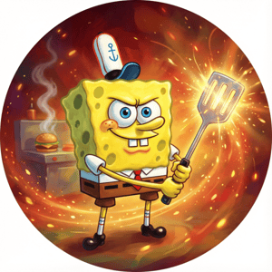 CAPA PAINEL REDONDO BOB ESPONJA | TECIDO PREMIUM  | VÁRIOS MODELOS - 1.50X1.50M E 50X50CM