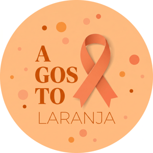 CAPA PAINEL REDONDO AGOSTO LARANJA | TECIDO PREMIUM  | VÁRIOS MODELOS - 1.50X1.50M E 50X50CM