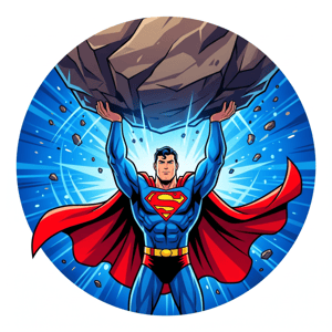 CAPA PAINEL REDONDO SUPERMAN KRIPTO SUPER HOMEM  | TECIDO PREMIUM  | VÁRIOS MODELOS - 1.50X1.50M E 50X50CM