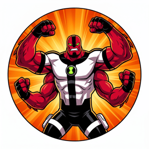 CAPA PAINEL REDONDO BEN 10 | TECIDO PREMIUM  | VÁRIOS MODELOS - 1.50X1.50M E 50X50CM