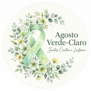 CAPA PAINEL REDONDO AGOSTO VERDE CLARO| TECIDO PREMIUM  | VÁRIOS MODELOS - 1.50X1.50M E 50X50CM