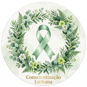 CAPA PAINEL REDONDO AGOSTO VERDE CLARO| TECIDO PREMIUM  | VÁRIOS MODELOS - 1.50X1.50M E 50X50CM