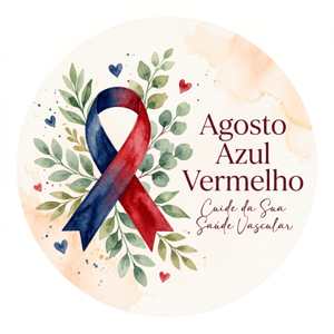 CAPA PAINEL REDONDO AGOSTO AZUL E VERMELHO | TECIDO PREMIUM  | VÁRIOS MODELOS - 1.50X1.50M E 50X50CM