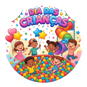 CAPA PAINEL REDONDO DIA DAS CRIANÇAS | TECIDO PREMIUM  | VÁRIOS MODELOS - 1.50X1.50M E 50X50CM
