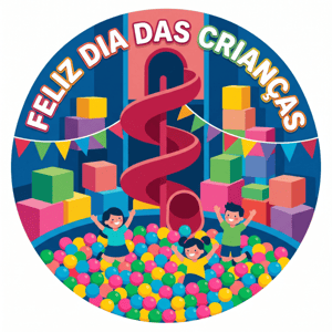 CAPA PAINEL REDONDO DIA DAS CRIANÇAS | TECIDO PREMIUM  | VÁRIOS MODELOS - 1.50X1.50M E 50X50CM