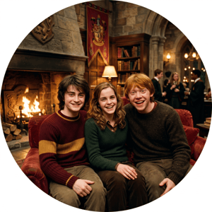 CAPA PAINEL REDONDO HARRY POTTER | TECIDO PREMIUM  | VÁRIOS MODELOS - 1.50X1.50M E 50X50CM