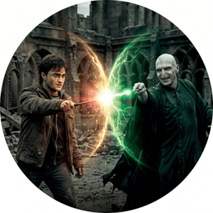 CAPA PAINEL REDONDO HARRY POTTER | TECIDO PREMIUM  | VÁRIOS MODELOS - 1.50X1.50M E 50X50CM