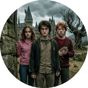 CAPA PAINEL REDONDO HARRY POTTER | TECIDO PREMIUM  | VÁRIOS MODELOS - 1.50X1.50M E 50X50CM