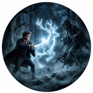 CAPA PAINEL REDONDO HARRY POTTER | TECIDO PREMIUM  | VÁRIOS MODELOS - 1.50X1.50M E 50X50CM
