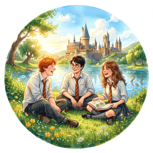 CAPA PAINEL REDONDO HARRY POTTER | TECIDO PREMIUM  | VÁRIOS MODELOS - 1.50X1.50M E 50X50CM