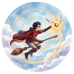 CAPA PAINEL REDONDO HARRY POTTER | TECIDO PREMIUM  | VÁRIOS MODELOS - 1.50X1.50M E 50X50CM