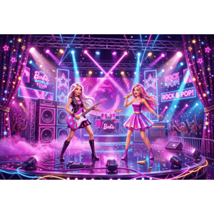 CAPA FUNDO FOTOGRÁFICO HORIZONTAL BARBIE | TECIDO PREMIUM | VÁRIOS MODELOS - 1.50X2.20CM