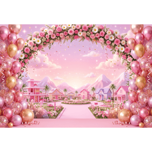 CAPA FUNDO FOTOGRÁFICO HORIZONTAL BARBIE | TECIDO PREMIUM | VÁRIOS MODELOS - 1.50X2.20CM