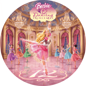 CAPA PAINEL REDONDO BARBIE | TECIDO PREMIUM  | VÁRIOS MODELOS - 1.50X1.50M E 50X50CM