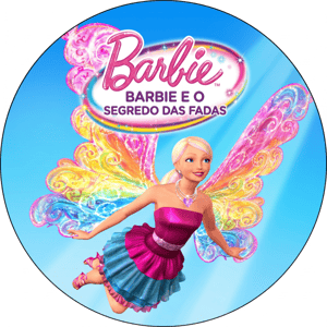 CAPA PAINEL REDONDO BARBIE | TECIDO PREMIUM  | VÁRIOS MODELOS - 1.50X1.50M E 50X50CM