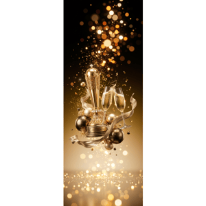 CAPA PAINEL PORTA ANO NOVO| TECIDO PREMIUM  | VÁRIOS MODELOS - 85cm x 2.10M