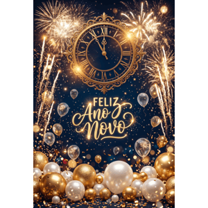 CAPA FUNDO FOTOGRÁFICO VERTICAL ANO NOVO | TECIDO PREMIUM | VÁRIOS MODELOS - 1.50X2.20CM