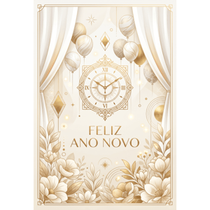 CAPA FUNDO FOTOGRÁFICO VERTICAL ANO NOVO | TECIDO PREMIUM | VÁRIOS MODELOS - 1.50X2.20CM