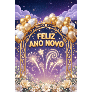 CAPA FUNDO FOTOGRÁFICO VERTICAL ANO NOVO | TECIDO PREMIUM | VÁRIOS MODELOS - 1.50X2.20CM