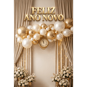 CAPA FUNDO FOTOGRÁFICO VERTICAL ANO NOVO | TECIDO PREMIUM | VÁRIOS MODELOS - 1.50X2.20CM