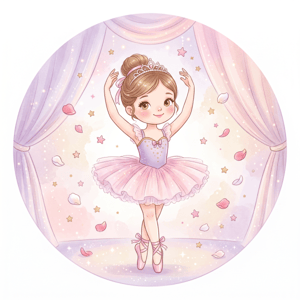 CAPA PAINEL REDONDO PROFISSÕES INFANTIL MENINAS  | TECIDO PREMIUM  | VÁRIOS MODELOS - 1.50X1.50M E 50X50CM