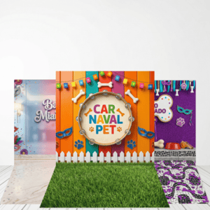 CAPA FUNDO FOTOGRÁFICO PET CARNAVAL | TECIDO PREMIUM  | VÁRIOS MODELOS. - 1.20X1.70M Tecido: Helanca 1.20X1.70M    