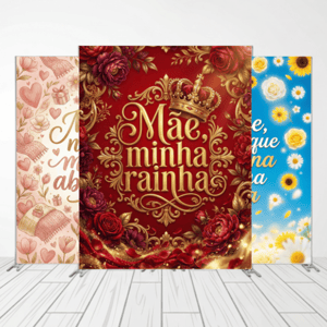 CAPA FUNDO FOTOGRÁFICO VERTICAL DIA DAS MÃES | TECIDO PREMIUM  | VÁRIOS MODELOS - 1.50X2.20CM Tecido: Helanca 1.50x2.20CM    