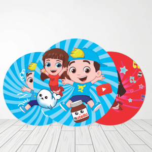 CAPA PAINEL REDONDO LUCAS NETO | TECIDO PREMIUM  | VÁRIOS MODELOS - 1.50X1.50M E 50X50CM Tecido: Helanca 1.50x1.50m E 50X50cm    