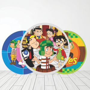 CAPA PAINEL REDONDO CHAVES | TECIDO PREMIUM  | VÁRIOS MODELOS - 1.50X1.50M E 50X50CM Tecido: Helanca 1.50x1.50m E 50X50cm    