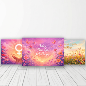 CAPA FUNDO FOTOGRÁFICO HORIZONTAL DIA DAS MULHERES | TECIDO PREMIUM  | VÁRIOS MODELOS - 2.20X1.50M Tecido: Helanca 2.20X1.50M    