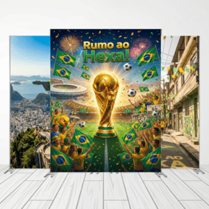 CAPA FUNDO FOTOGRÁFICO VERTICAL COPA DO MUNDO | TECIDO PREMIUM  | VÁRIOS MODELOS - 1.50X2.20CM Tecido: Helanca 1.50x2.20CM    