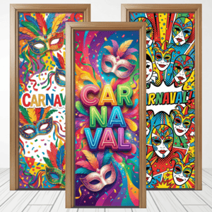 CAPA PAINEL PORTA CARNAVAL | TECIDO PREMIUM  | VÁRIOS MODELOS - 85cm x 2.10M Tecido: Helanca 85cm x 2.10M    