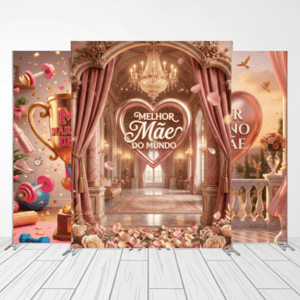 CAPA FUNDO FOTOGRÁFICO VERTICAL DIA DAS MÃES | TECIDO PREMIUM  | VÁRIOS MODELOS - 1.50X2.20CM