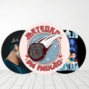 CAPA PAINEL REDONDO LUAN SANTANA | TECIDO PREMIUM  | VÁRIOS MODELOS - 1.50X1.50M E 50X50CM Tecido: Helanca 1.50x1.50m E 50X50cm    