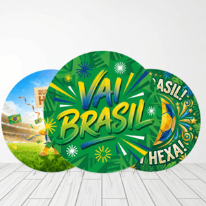 CAPA PAINEL REDONDO COPA DO MUNDO 2026 | TECIDO PREMIUM  | VÁRIOS MODELOS - 1.50X1.50M E 50X50CM Tecido: Helanca 1.50x1.50m E 50X50cm    
