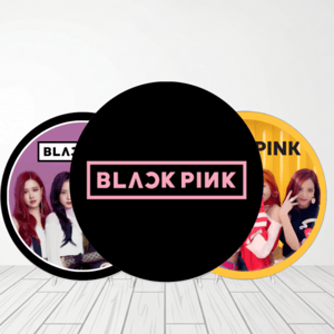 CAPA PAINEL REDONDO BLACKPINK | TECIDO PREMIUM  | VÁRIOS MODELOS - 1.50X1.50M E 50X50CM Tecido: Helanca 1.50x1.50m E 50X50cm    