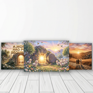 CAPA FUNDO FOTOGRÁFICO HORIZONTAL PÁSCOA CRISTÃ| TECIDO PREMIUM | VÁRIOS MODELOS - 2.20X1.50M