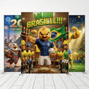 CAPA FUNDO FOTOGRÁFICO VERTICAL COPA DO MUNDO | TECIDO PREMIUM  | VÁRIOS MODELOS - 1.50X2.20CM Tecido: Helanca 1.50x2.20CM    