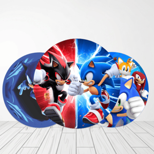 CAPA PAINEL REDONDO SONIC | TECIDO PREMIUM  | VÁRIOS MODELOS - 1.50X1.50M E 50X50CM Tecido: Helanca 1.50x1.50m E 50X50cm    