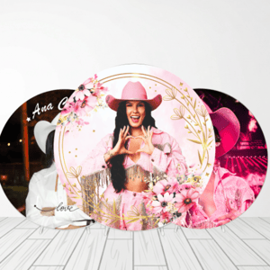 CAPA PAINEL REDONDO ANA CASTELA | TECIDO PREMIUM  | VÁRIOS MODELOS - 1.50X1.50M E 50X50CM Tecido: Helanca 1.50x1.50m E 50X50cm    