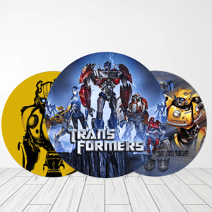 CAPA PAINEL REDONDO TRANSFORMERS | TECIDO PREMIUM  | VÁRIOS MODELOS - 1.50X1.50M E 50X50CM Tecido: Helanca 1.50x1.50m E 50X50cm    