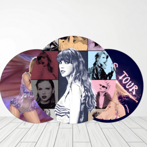 CAPA PAINEL REDONDO TAYLOR SWIFT | TECIDO PREMIUM  | VÁRIOS MODELOS - 1.50X1.50M E 50X50CM Tecido: Helanca 1.50x1.50m E 50X50cm    