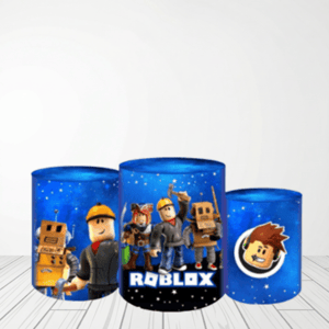 TRIO CAPA DE CILINDROS ROBLOX | TECIDO PREMIUM Tecido: Helanca 1.50x1.50m E 50X50cm    