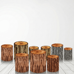 TRIO CAPA DE CILINDROS MADEIRA | TECIDO PREMIUM  | VÁRIOS MODELOS Tecido: Helanca 1.50x1.50m E 50X50cm    