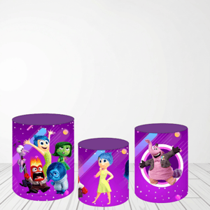 TRIO CAPA DE CILINDROS DIVERTIDAMENTE | TECIDO PREMIUM Tecido: Helanca 1.50x1.50m E 50X50cm    